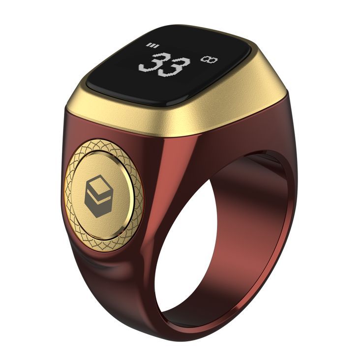 Equantu Qibla Ring Tasbih Counter Prayer Reminder