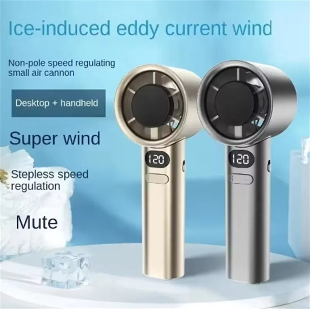 USB Rechargeable Portable 120 Wind Speeds Minai Bladeless Handheld Fan