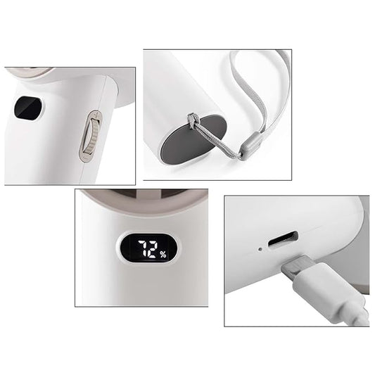 USB Rechargeable Portable 120 Wind Speeds Minai Bladeless Handheld Fan