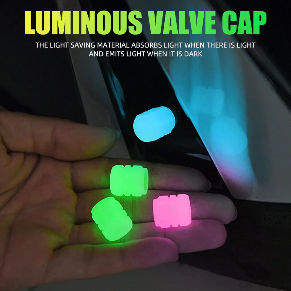 Car Luminous Tire Valve Cap(4 pcs set)