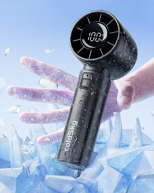 USB Rechargeable Portable 120 Wind Speeds Minai Bladeless Handheld Fan
