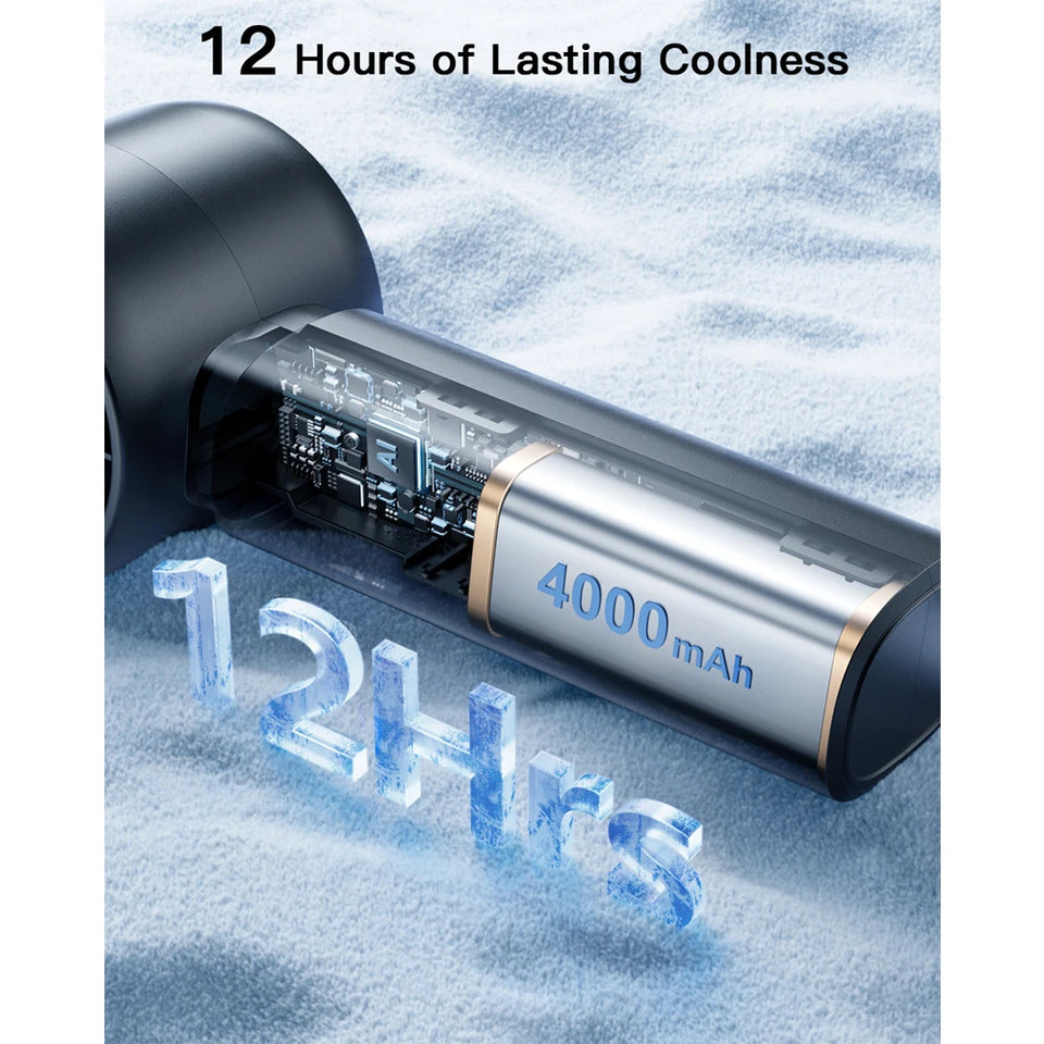 USB Rechargeable Portable 120 Wind Speeds Minai Bladeless Handheld Fan